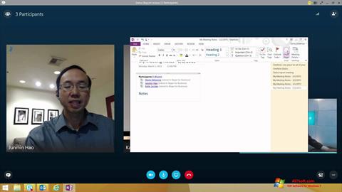 Ekrano kopija Skype for Business Windows 7
