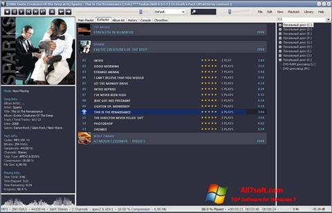 Ekrano kopija Foobar2000 Windows 7