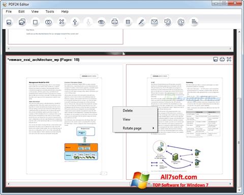 Ekrano kopija PDF24 Creator Windows 7