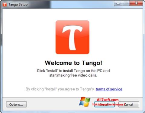 Ekrano kopija Tango Windows 7