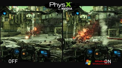 Ekrano kopija NVIDIA PhysX Windows 7
