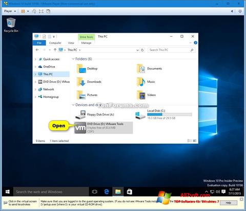 Ekrano kopija Virtual CD Windows 7