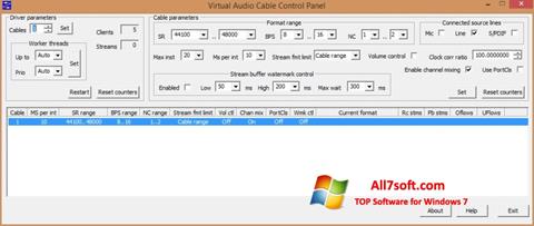 Ekrano kopija Virtual Audio Cable Windows 7