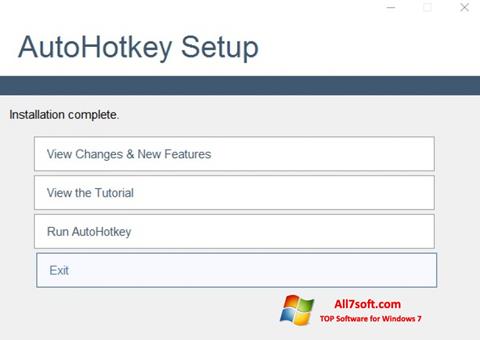 Ekrano kopija AutoHotkey Windows 7