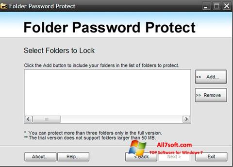 Ekrano kopija Password Protect USB Windows 7