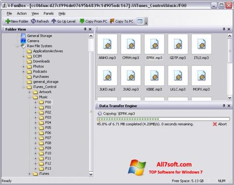 Ekrano kopija iFunBox Windows 7