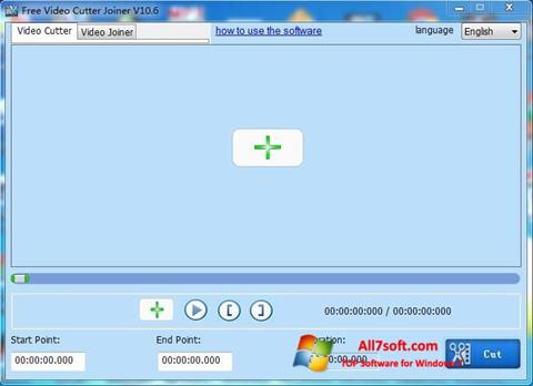 Ekrano kopija Free Video Cutter Windows 7
