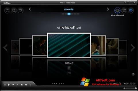 Ekrano kopija KMPlayer Windows 7